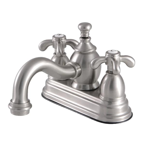 KS7108TX 4" Centerset Bathroom Faucet, Brushed Nickel
